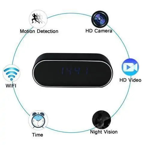 WiFi Hidden Camera Alarm Clock - PricesRgreat