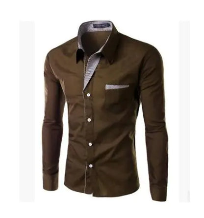 Men Fashion Shirts Long Sleeve