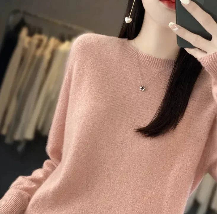 Luxe knit cashmere sweater