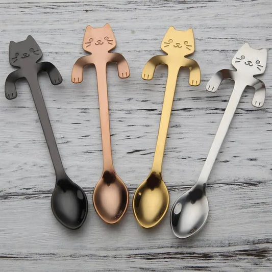 STAINLESS STEEL CAT TEASPOONS - PricesRgreat