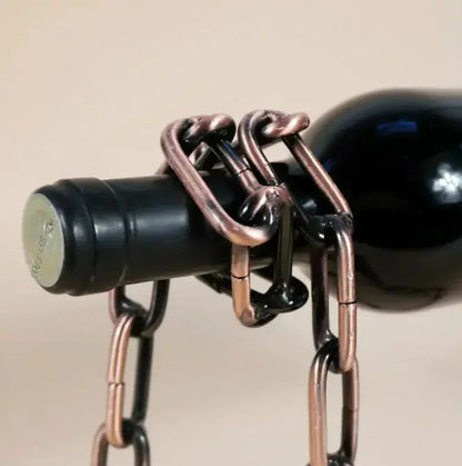 Magic Iron Chain Wine Bottle Holder - PricesRgreat