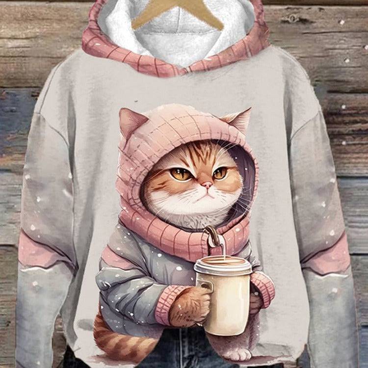 Women's Hoodie with 3D Animal