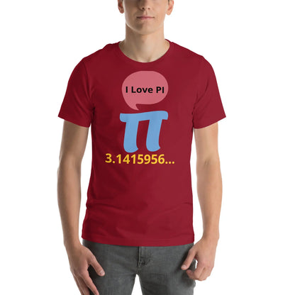 We love PI! Unisex t-shirt - Image #9