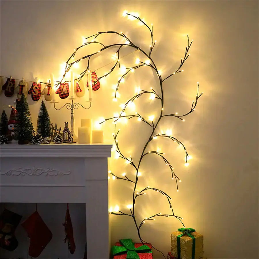 Willow Vine Branch Light Wall Decor - PricesRgreat