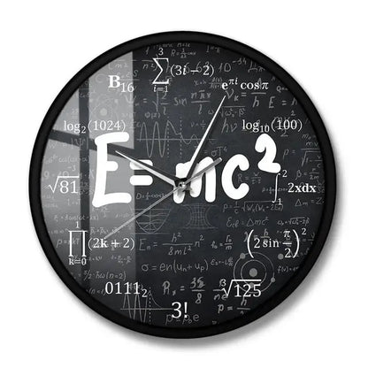 E=mc2 Math Formula Geek Wall Clock - PricesRgreat