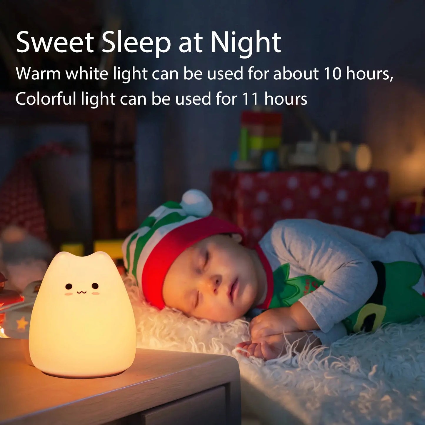 Kawaii Popular Cat Baby Mini Night Light - PricesRgreat