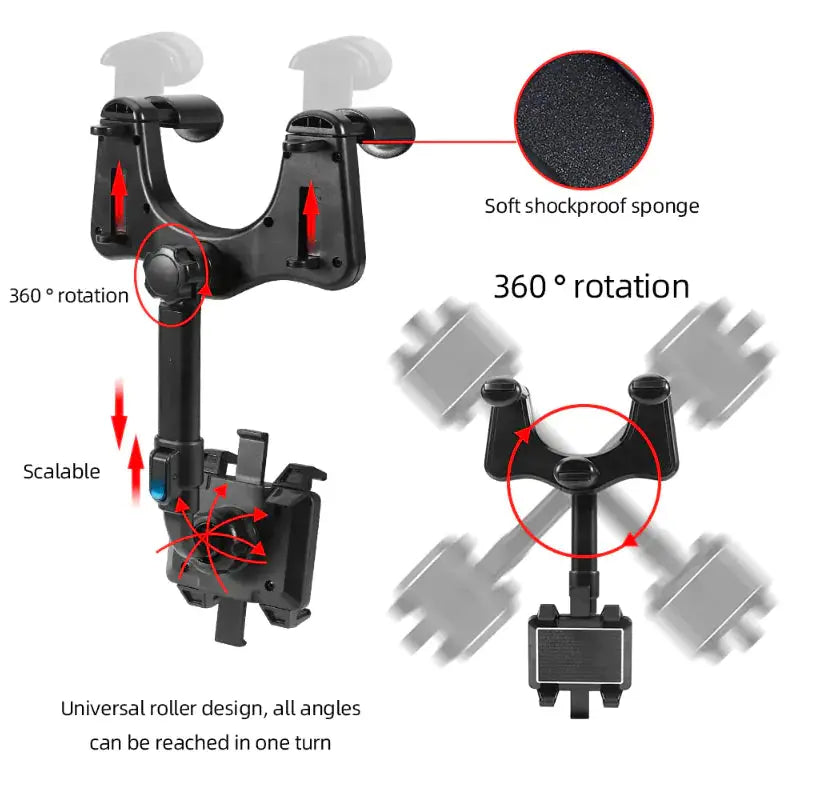 Phone Car Holder Rotatable - PricesRgreat