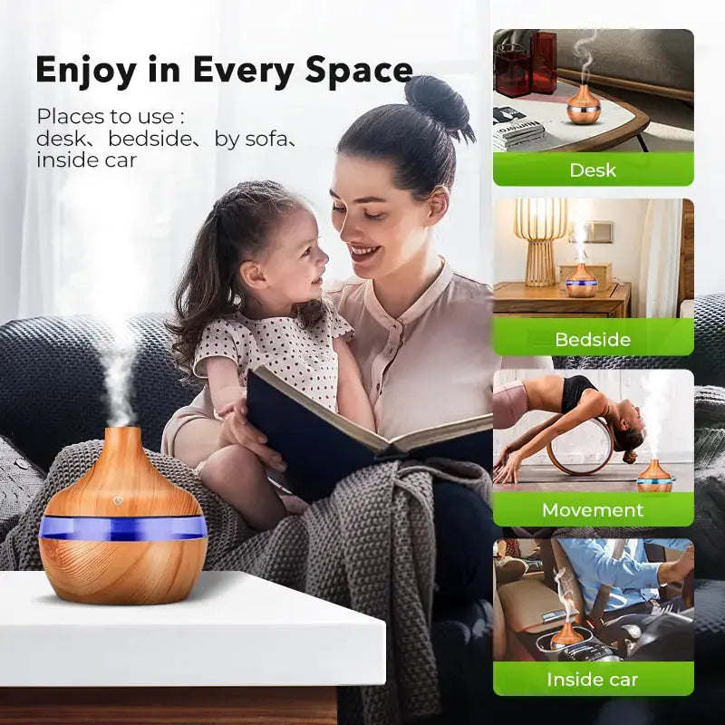 LED Wood Grain Humidifier - PricesRgreat