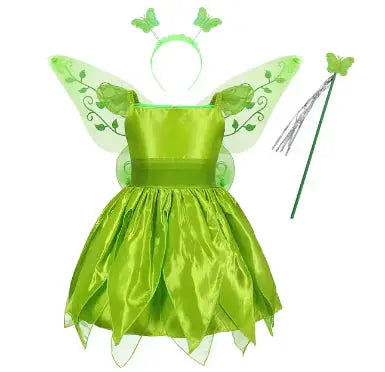 Girls Princess Costume: Elsa, Anna, Jasmine, Rapunzel Dress - Image #1