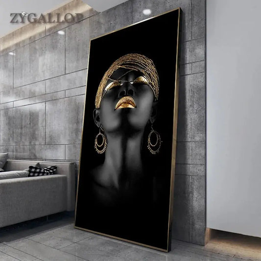 Modern Art Canvas African Black Woman Posters - PricesRgreat