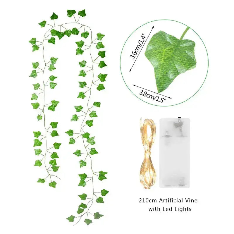 Green Leaf String Lights - PricesRgreat