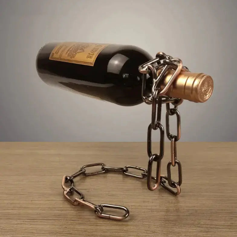 Magic Iron Chain Wine Bottle Holder - PricesRgreat