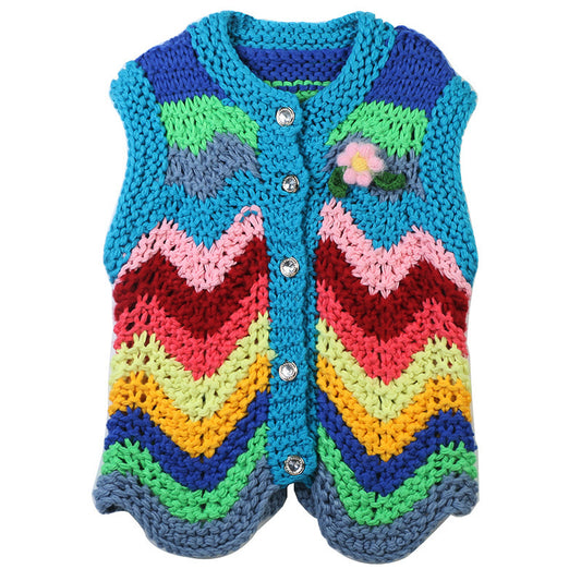 Women's knitting vest