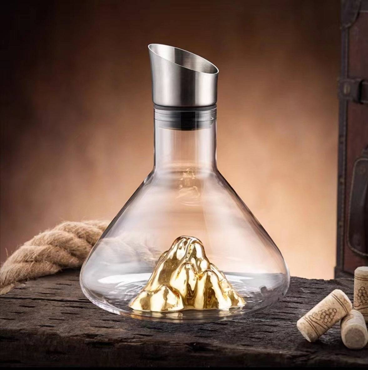 Iceberg waterfall wine decanter