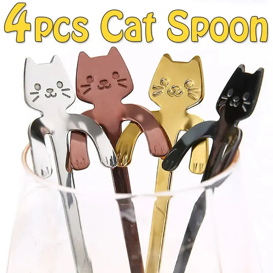 Cute Cat Coffee Spoon is a delight to any day. - PricesRgreat