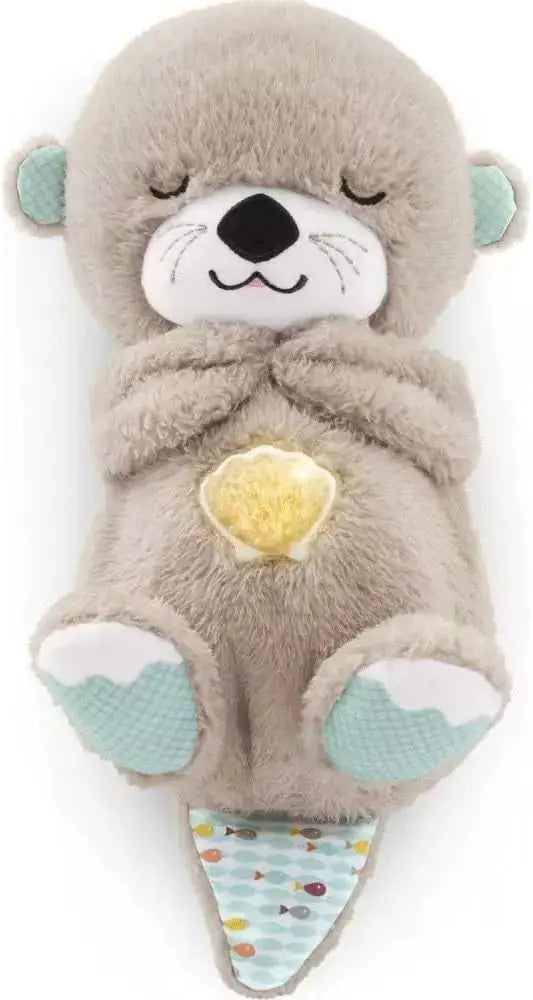 Fisher-Price Sound Machine Soothe 'n Snuggle Otter Portable Plush Baby Toy with Sensory Details Music Lights & Rhythmic Breathing Motion - PricesRgreat