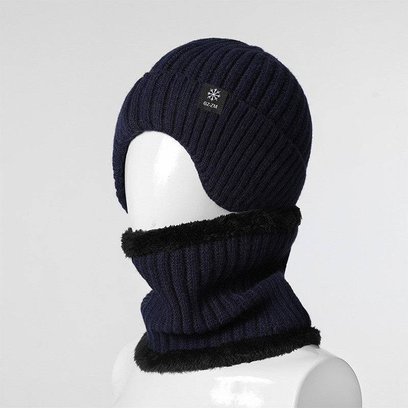 Men's wool hat with ear protection