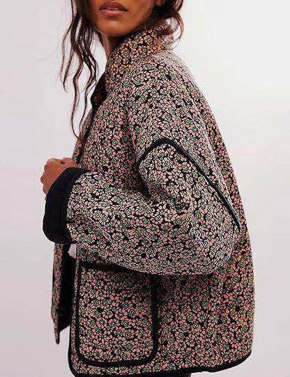 cotton printed women's cotton coat