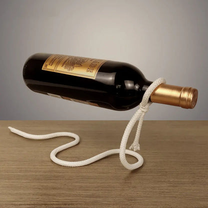 Suspended Rope Wine Bottle - PricesRgreat