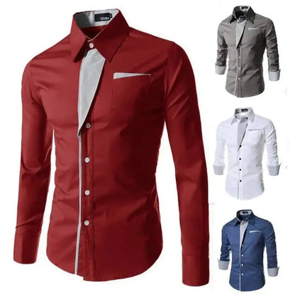 Men Fashion Shirts Long Sleeve - Image #5