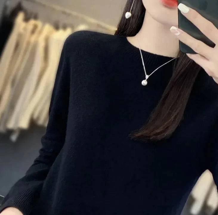 Luxe knit cashmere sweater