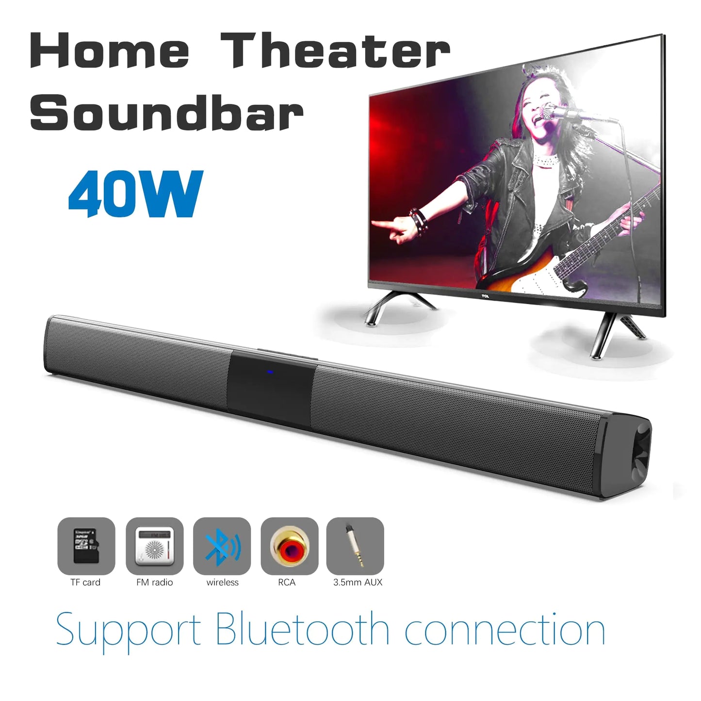 Home Theater Wireless Sound Bar - PricesRgreat