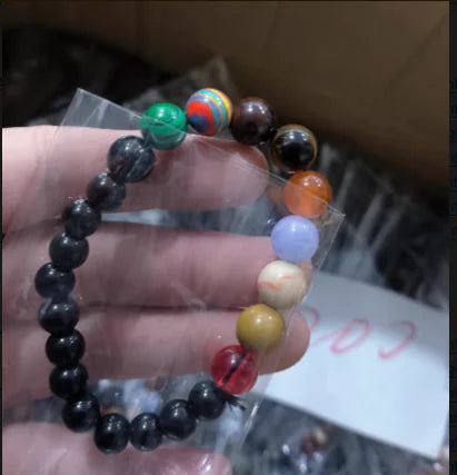 Eight Planets Natural Stone Bracelet - PricesRgreat