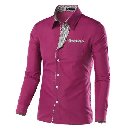 Men Fashion Shirts Long Sleeve