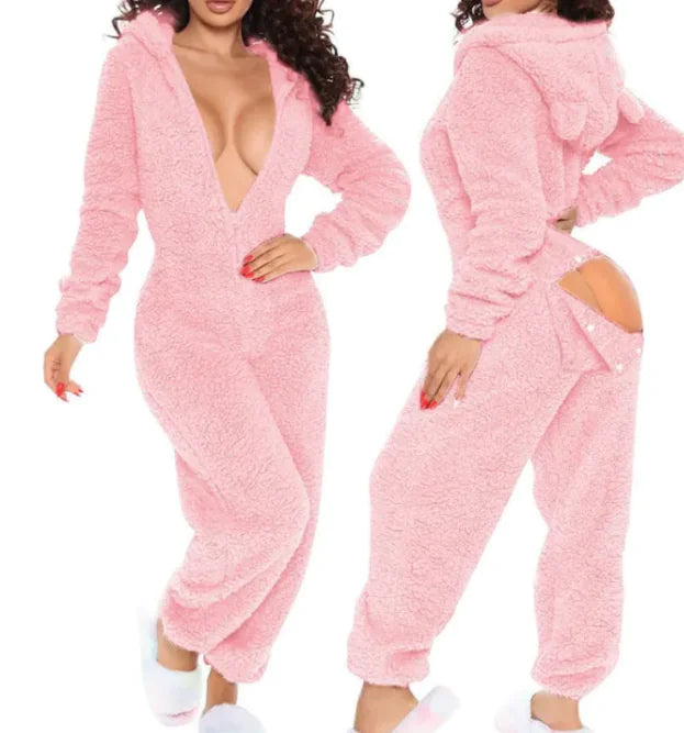 Cozy plush One-Piece Pajamas - PricesRgreat