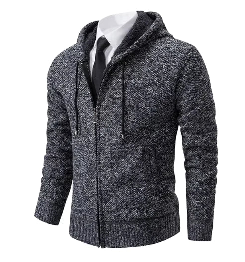 Men's Solid Color Stand Collar Zip-Up Jacket - PricesRgreat